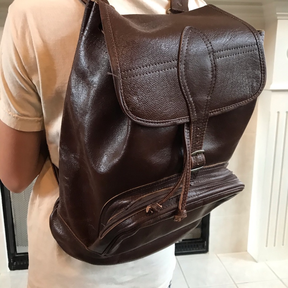 Leather Backpack - Picture 4 of 11